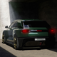 Rendering of the Vanwall Vandervell EV, viewed from the driver-side rear quarter.